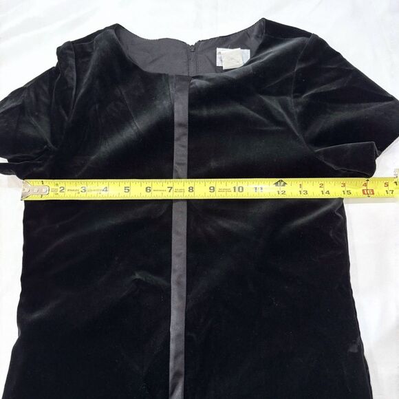 Florence Eiseman Girls Velvet Dress Size 12 Black Holiday Formal Designer - Picture 8 of 9